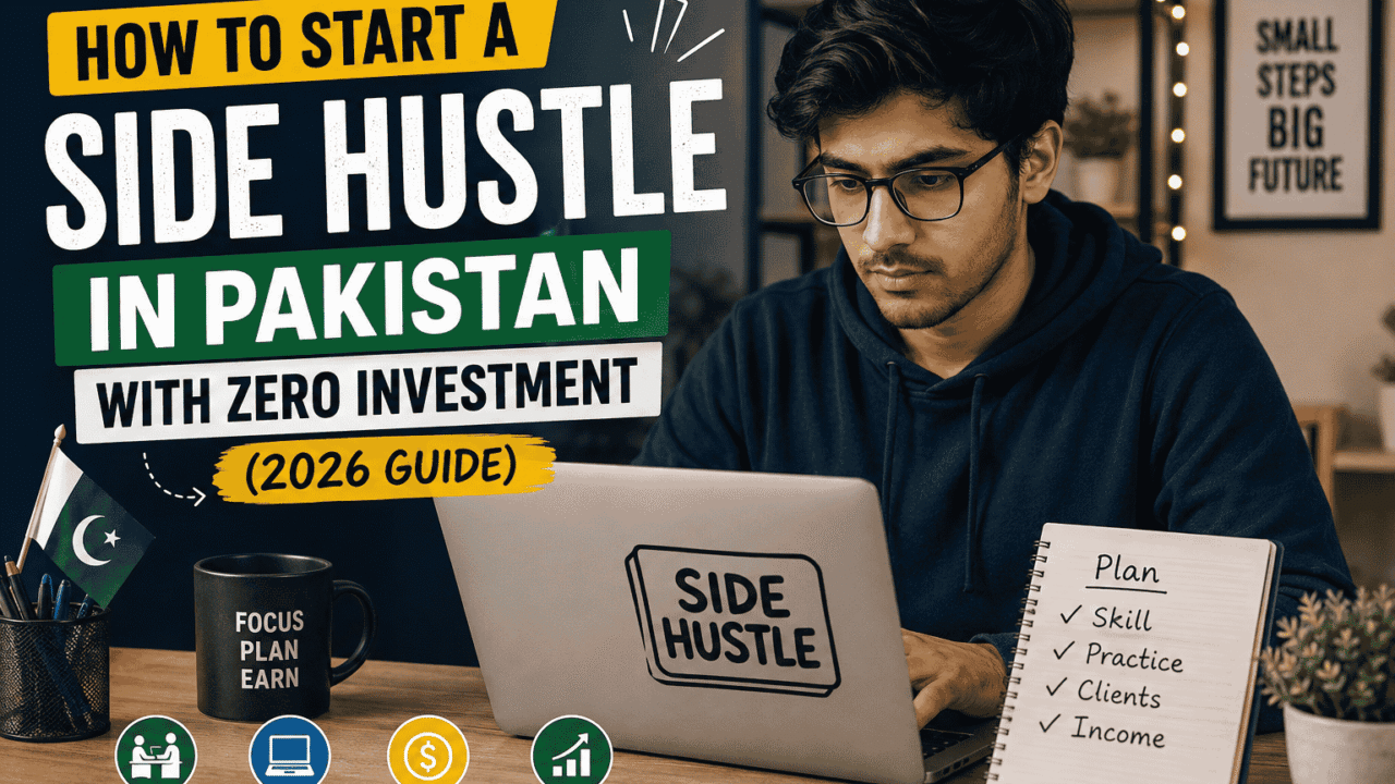 Side Hustle in Pakistan with Zero Investment 2026 Guide