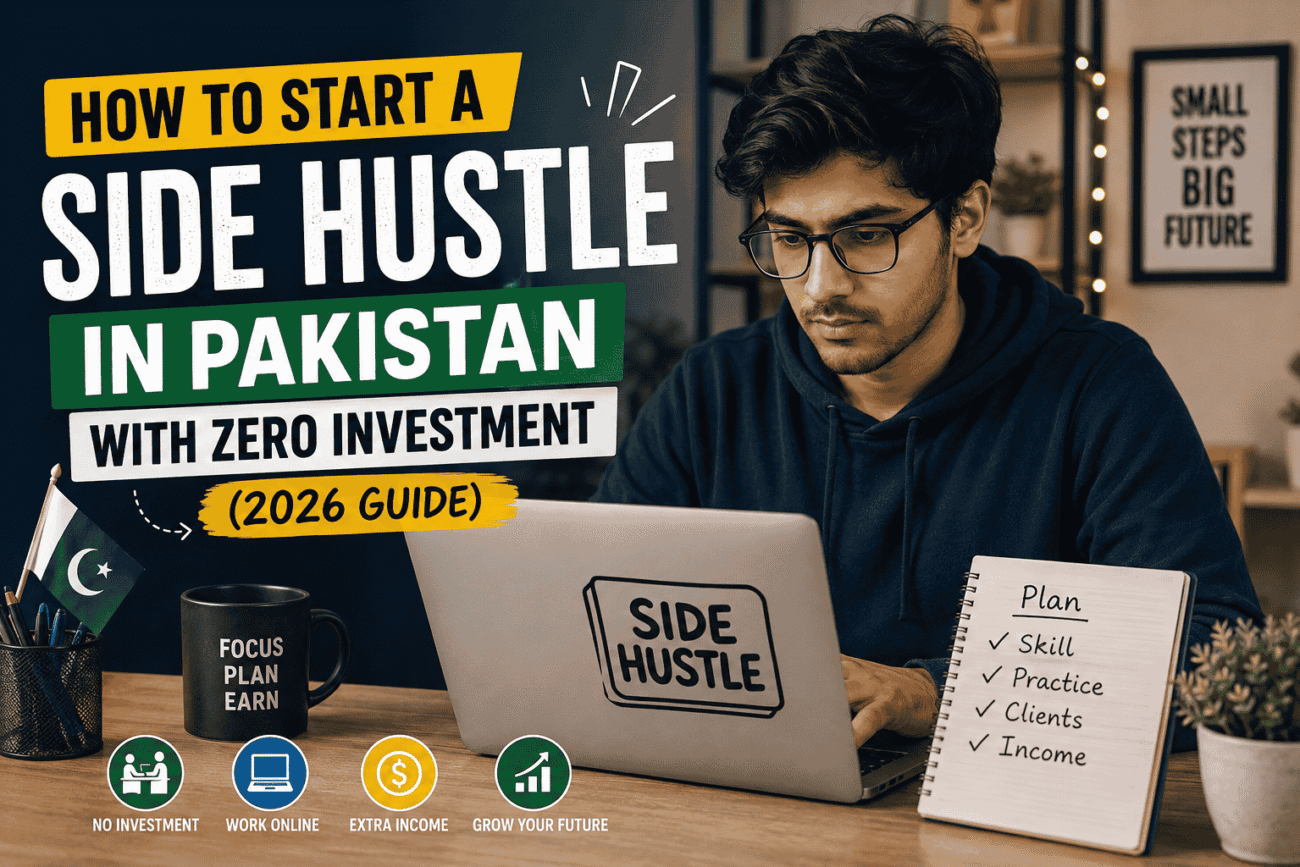 Side Hustle in Pakistan with Zero Investment 2026 Guide