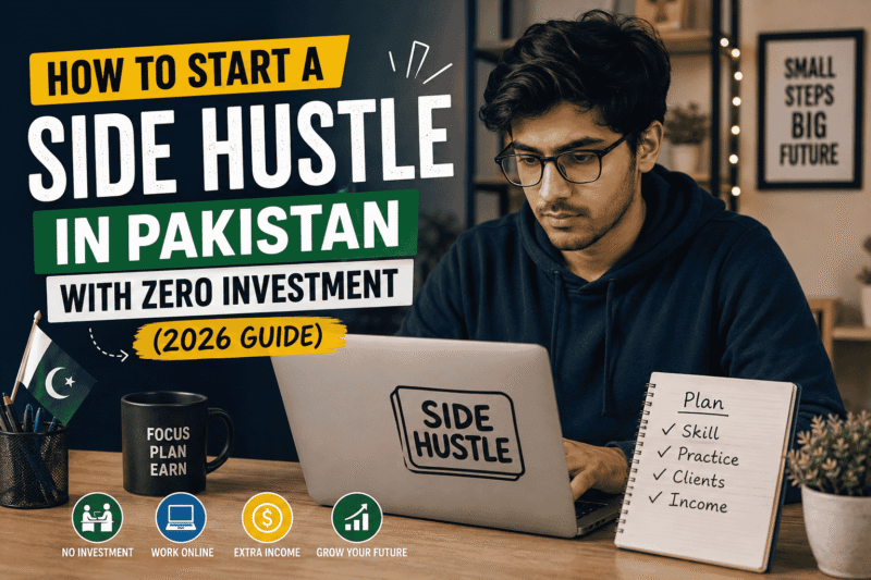 Side Hustle in Pakistan with Zero Investment 2026 Guide